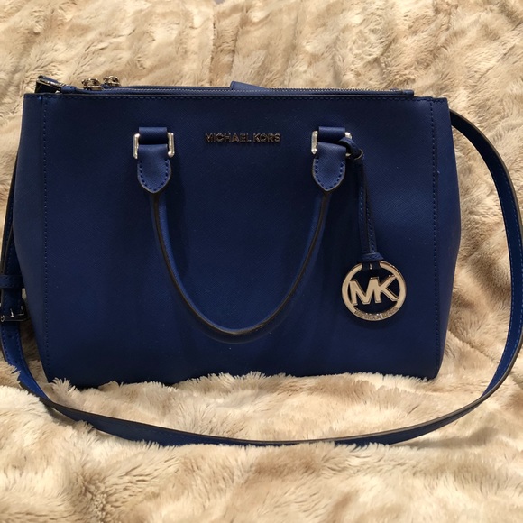mk blue purse